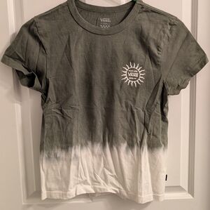 Vans Green and White Short Sleeve Tee